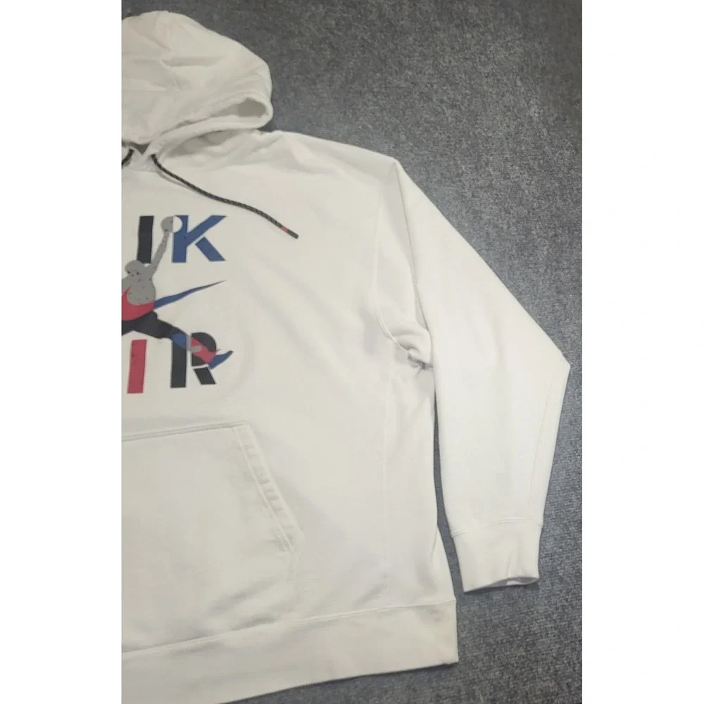 Nike Air Jordan Legacy AJ4 IV 4 What The Retro Hoodie White Cement Blue Size 3XL - Picture 2 of 13